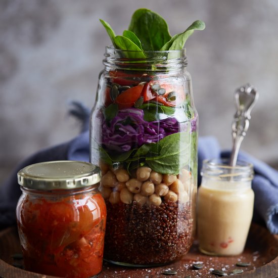 Salad Jars for on the run