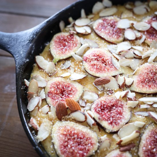 Fig & Ginger Skillet Cake