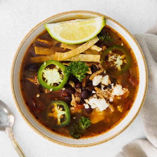 Instant Pot Chicken Tortilla Soup