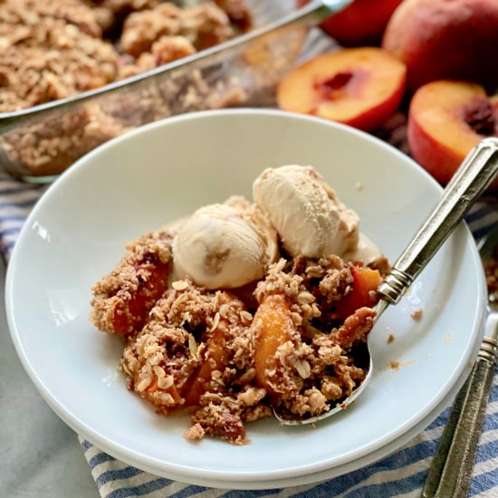 Gluten Free Peach Crisp