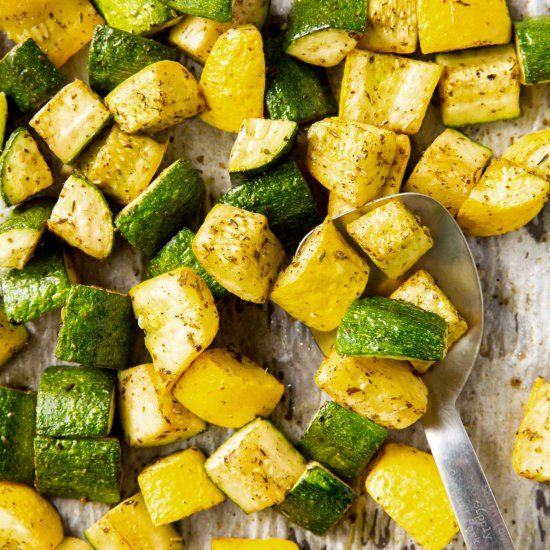 Roasted Zucchini and Squash