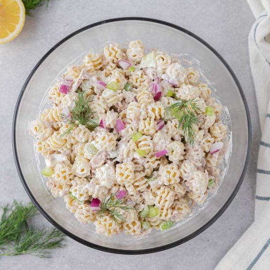 Easy tuna pasta salad