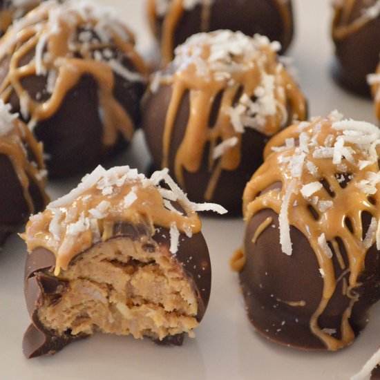 Peanut Butter Coconut Truffles