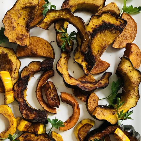 Roasted Fall Squash with Cinnamon