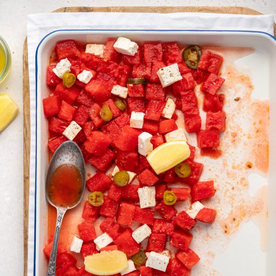 Spicy Watermelon Salad