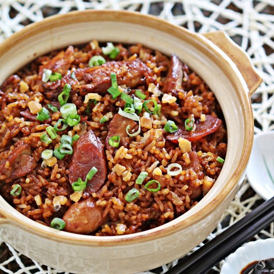 Claypot Chicken Rice in Rice Cooker