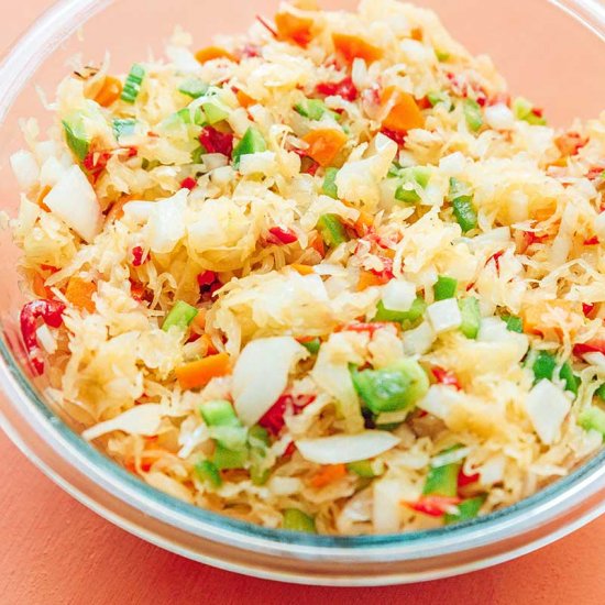 Healthier Sauerkraut Salad