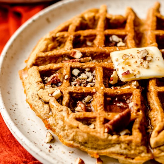 carrot cake waffles