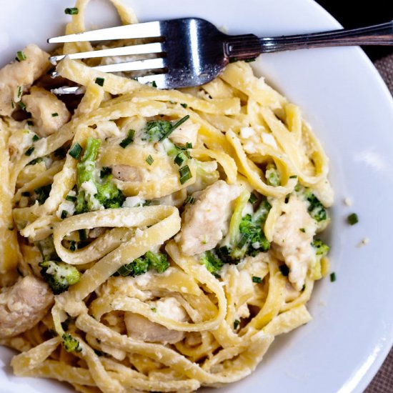 fettuccini alfredo with chicken