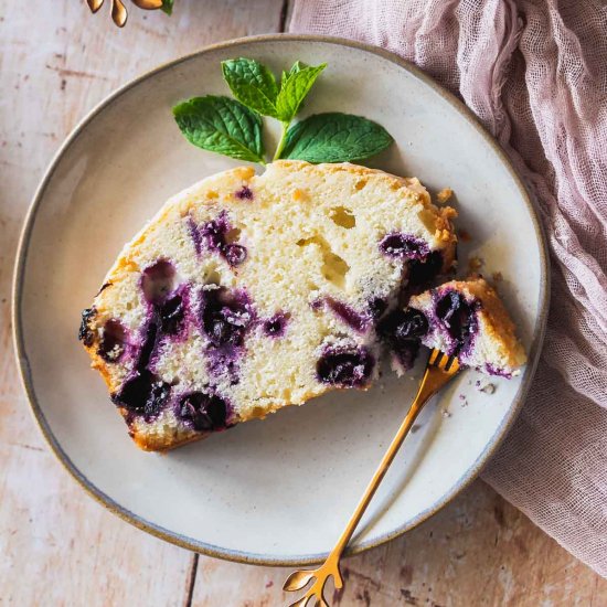 Lemon Blueberry Pound Cake