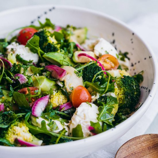 Broccoli Salad with Pickled Onions