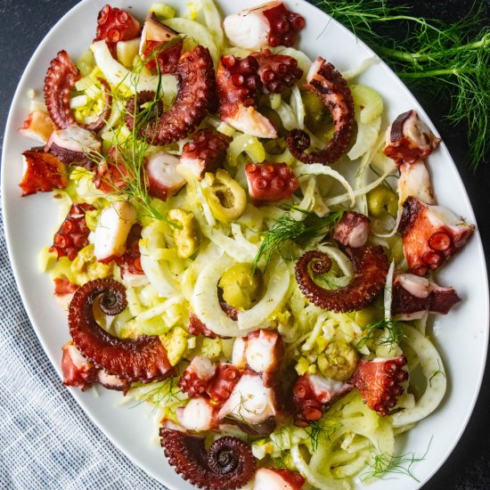 Octopus, Olive & Fennel Salad