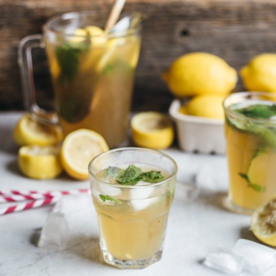 Easy Healthy Lemonade with Mint