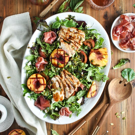 Peach Prosciutto Salad