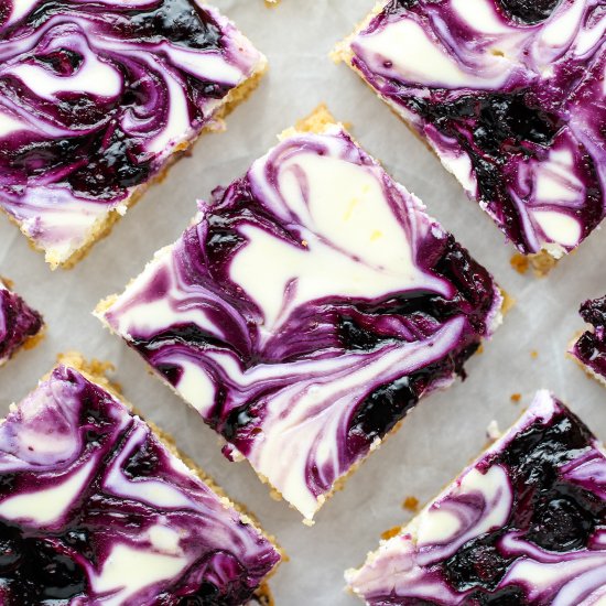 Blueberry Lemon Cheesecake Bars