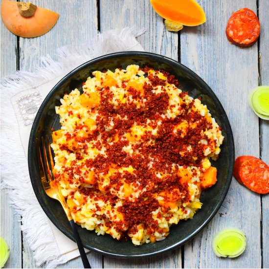 Chorizo, Leek & Butternut Risotto