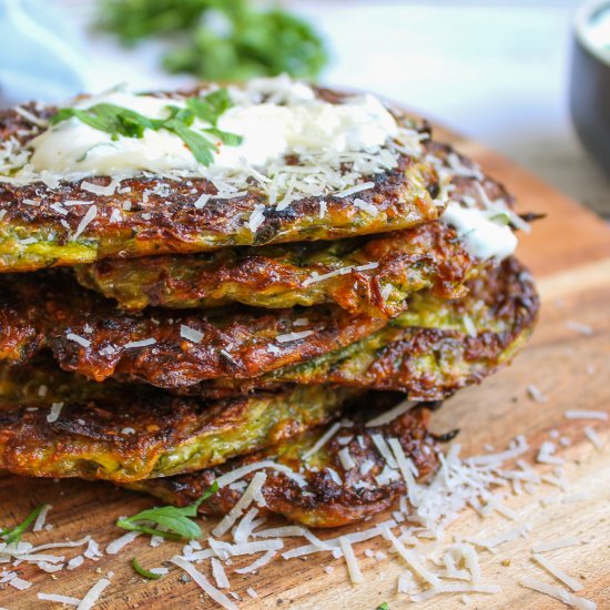 Healthy & Easy Zucchini Pancakes