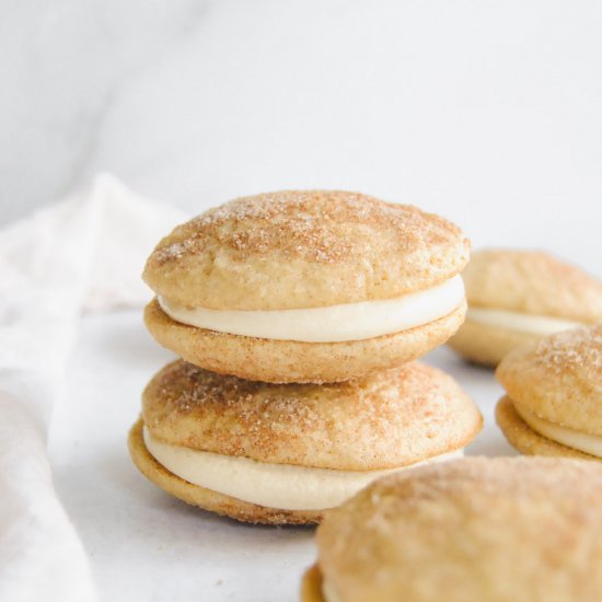 Caramel Snickerdoodle Whoopie Pies