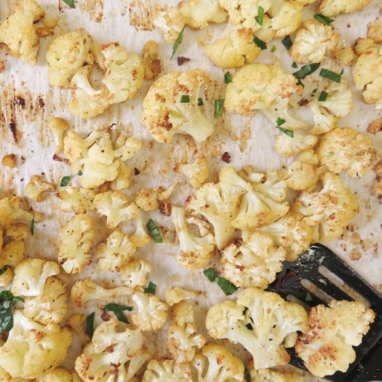 Oven Roasted Cauliflower