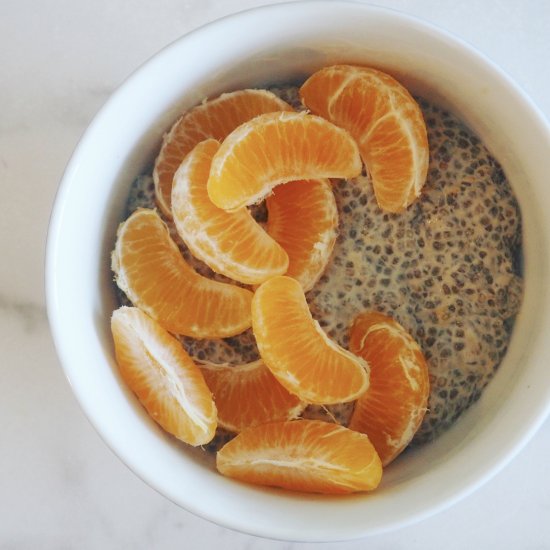 Orange Creamsicle Chia Pudding