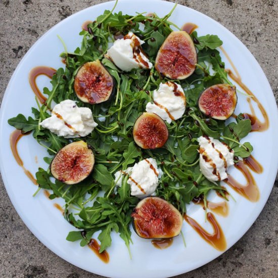 Fig, Arugula, & Burrata Salad