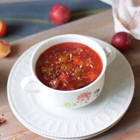 Bengali Style Aloo Bukhara Chutney