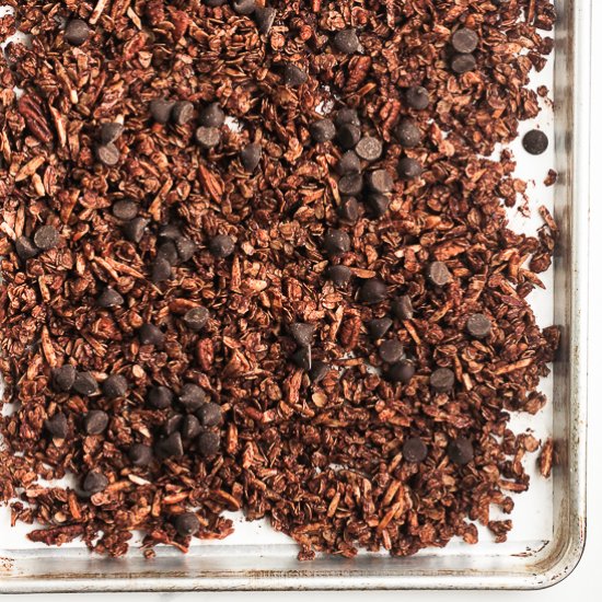 Healthy Chocolate Granola