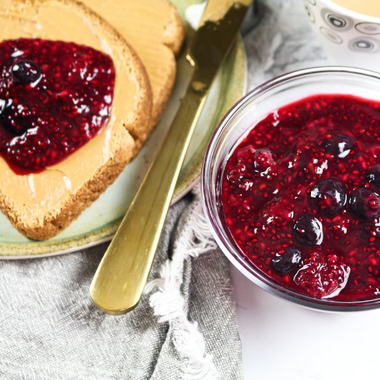 Quick Berry Chia Jam