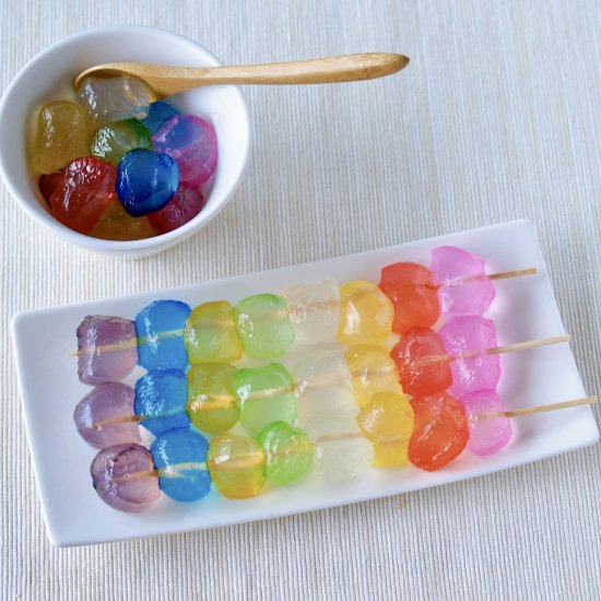 2-Ingredient Rainbow Warabimochi