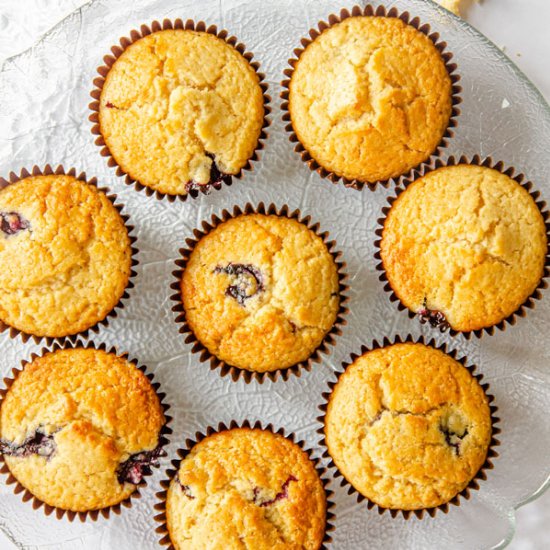 Easy Vegan Blueberry Muffins