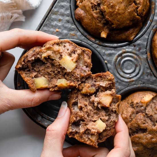 Apple Banana Muffins