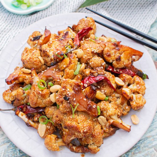 Spicy Kung Pao cauliflower