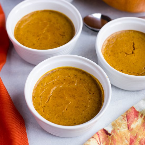 Healthy Paleo Pumpkin Custard