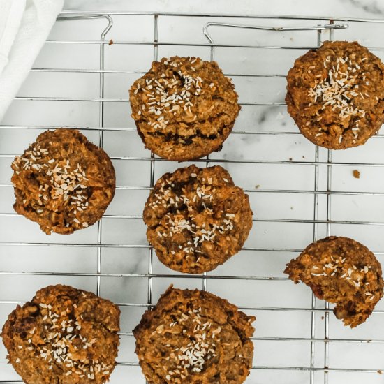 Healthy carrot muffins