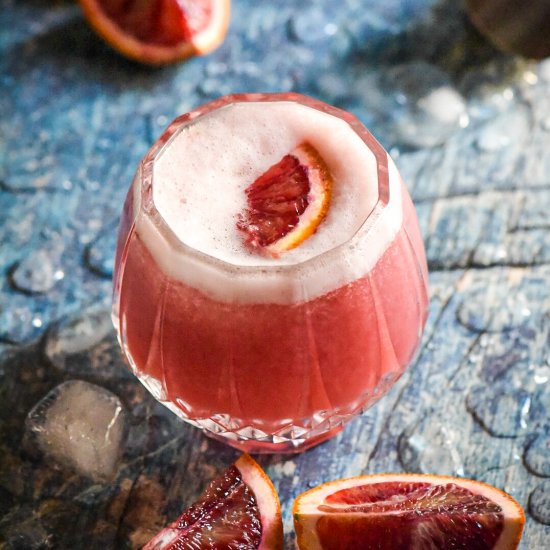 Vegan Blood Orange Vodka Sour