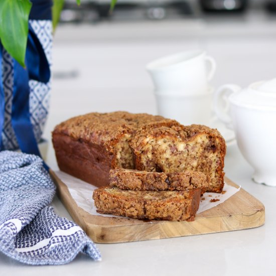 Cinnamon Streusel Banana Bread