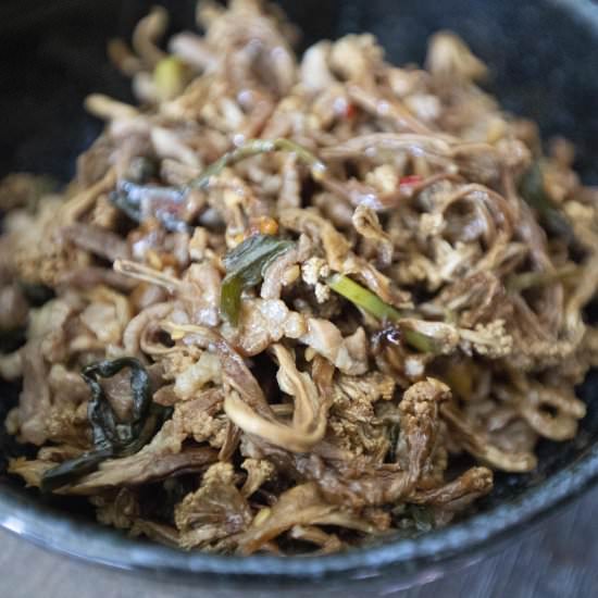 Sun-dried cauliflower stir-fry