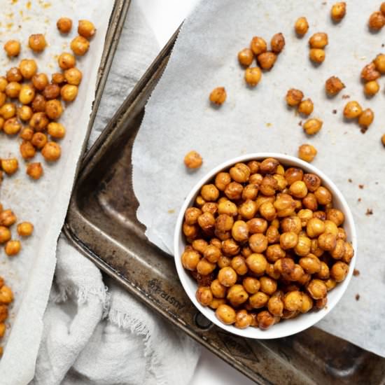 Healthy Roasted Chickpeas