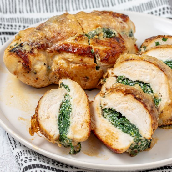 Ricotta & Spinach Stuffed Chicken