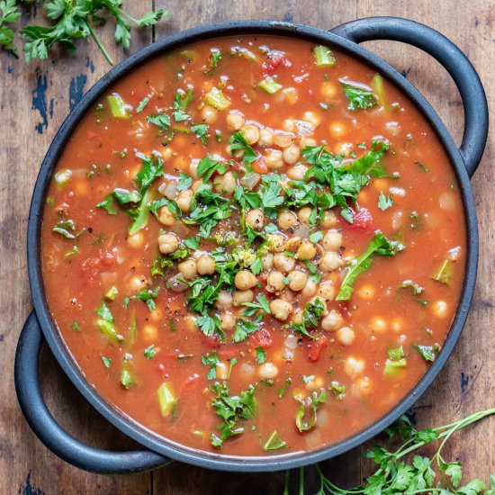 Moroccan Chickpea Soup