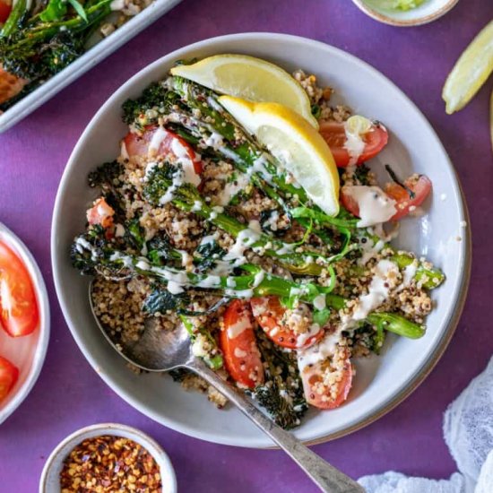 Roasted Broccoli Quinoa Salad