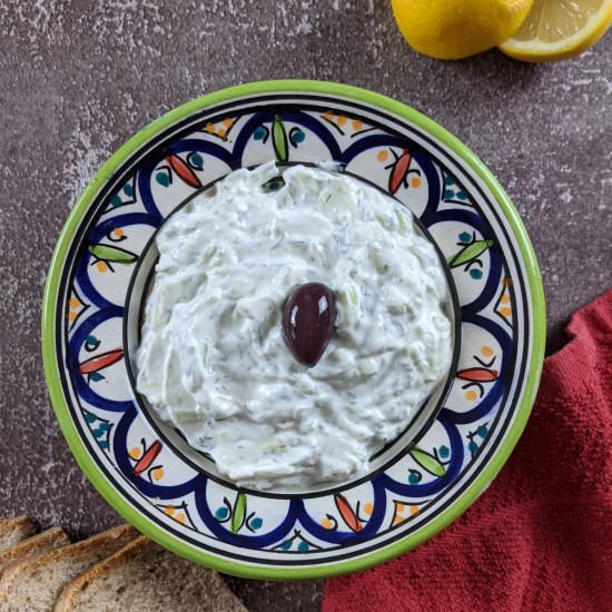 Authentic Greek Tzatziki Dip