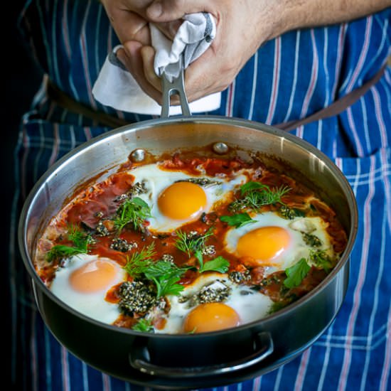 Kale Shakshuka with Za’atar