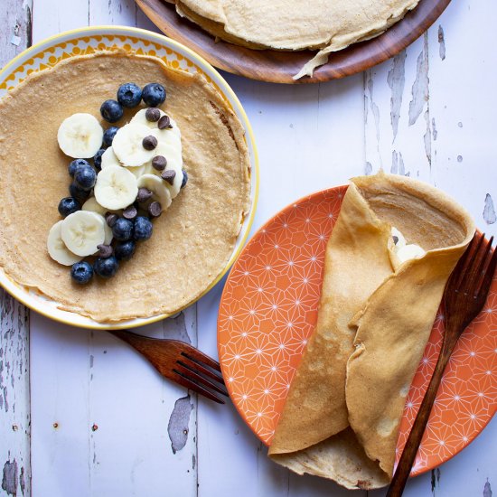 Whole Wheat Crepes {Yummy Healthy}