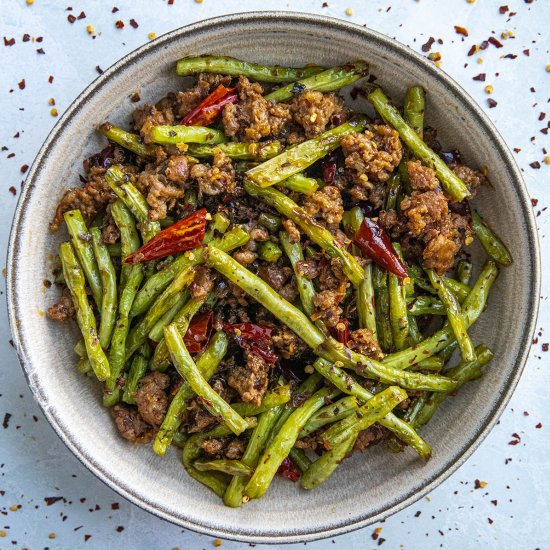 Sichuan Dry-Fried Green Beans