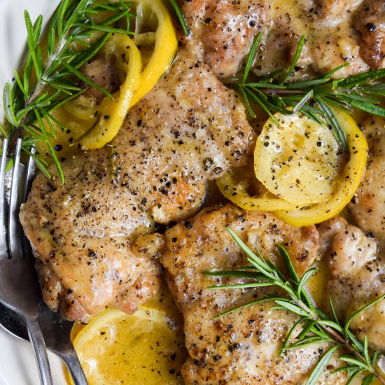 Pan Fried Lemon Butter Chicken