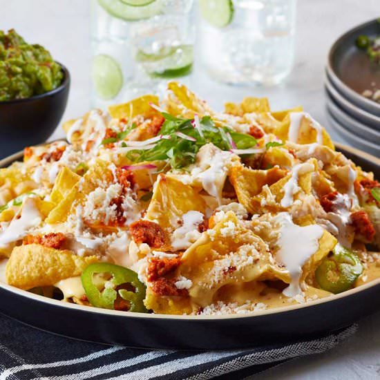 Cheesy Chorizo Nachos