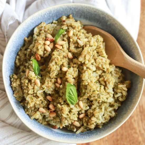 Easy Pesto Rice