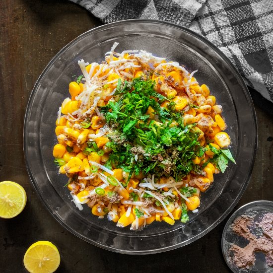 Masala Cheese Corn Chaat