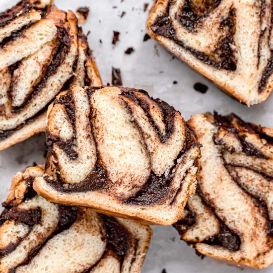 Chocolate Tahini Babka